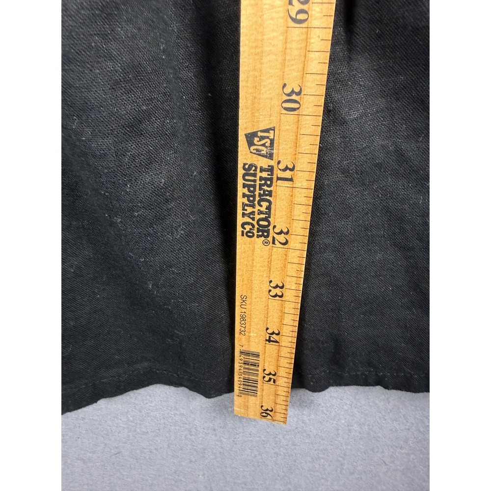 Old Navy Womens XL Black Linen Blend Ruffle Tiered Mini Sleeveless Dress - Picture 3 of 6